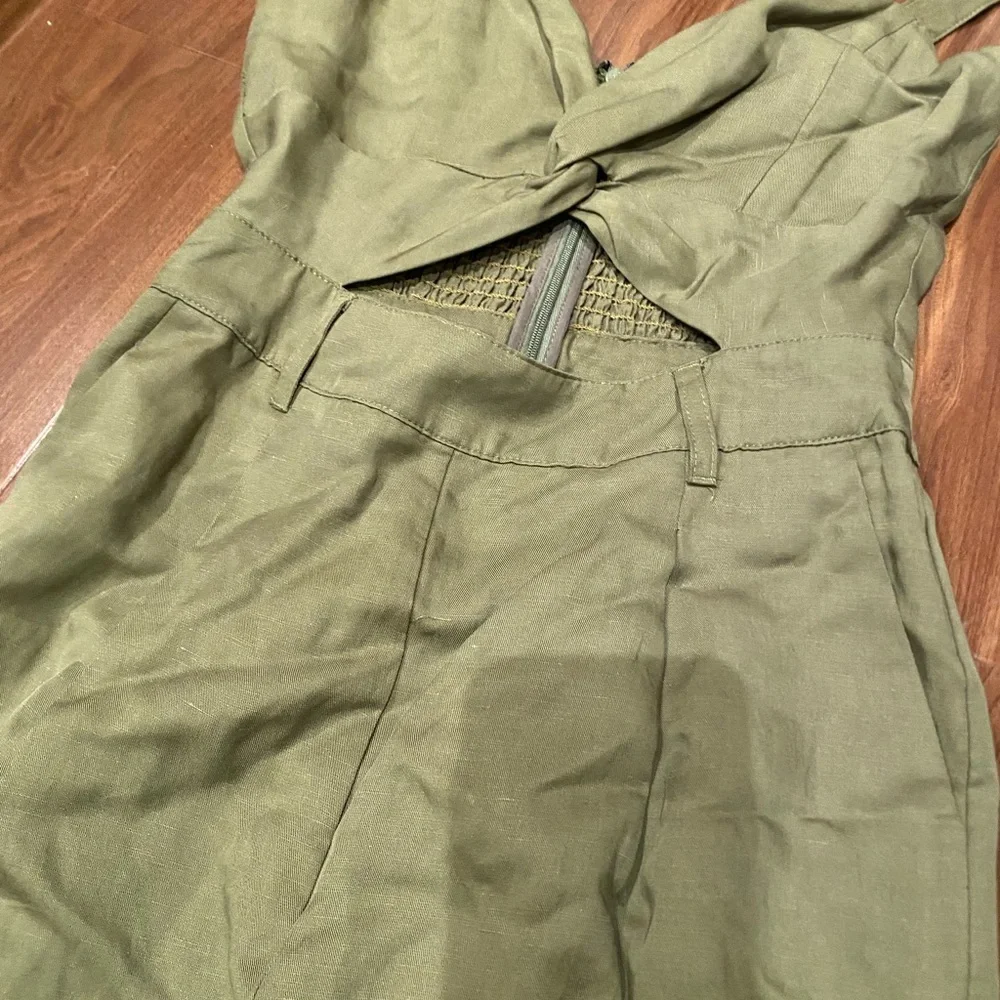 Tularosa / Kimi jumpsuit in green cutout army green small - Picture 4 of 6